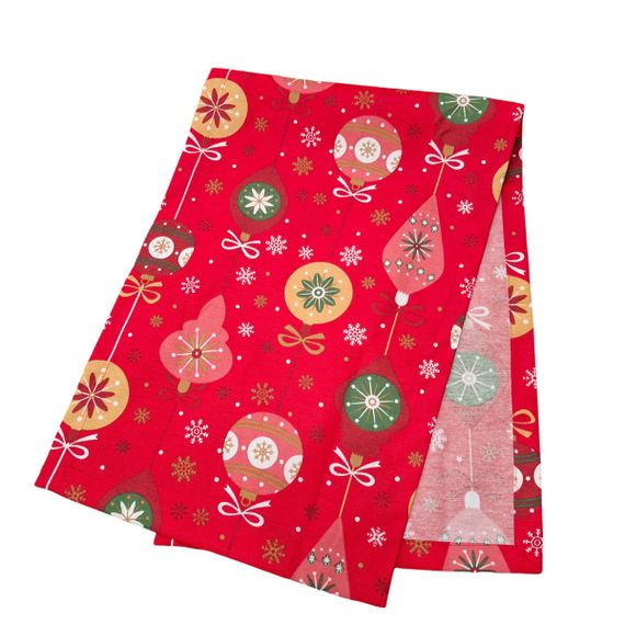 Ранер SoundSleep Christmas Balls новорічний водостійкий 35х100 см червоний (2800004658584) | Зображення 5