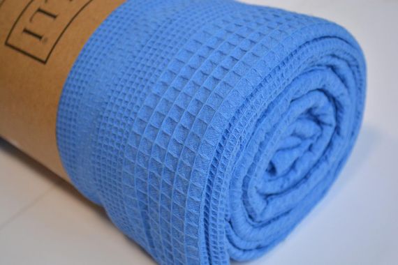 Вафельне простирадло-покривало Bayalli 200×230 см. Mavi | Зображення 1