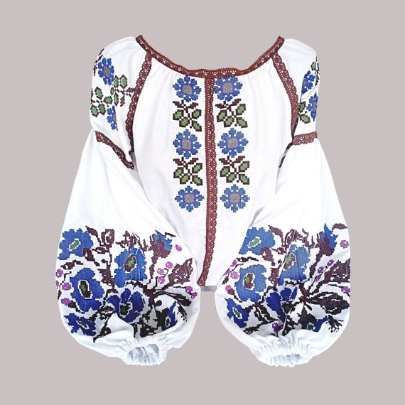 Рубашка Украинская вышиванка 20207803 цвет белый размер S/M