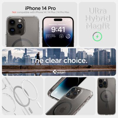 Чехол для мобильного телефона Spigen Apple iPhone 14 Pro Ultra Hybrid MagFit, Carbon Fiber (ACS04971) | Зображення 8