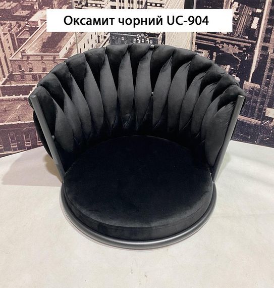 Барний стілець Mila Bar 4-BK-Base чорна квадратна ніжка, м'яка оббивка велюр чорний UC-904 | Зображення 2