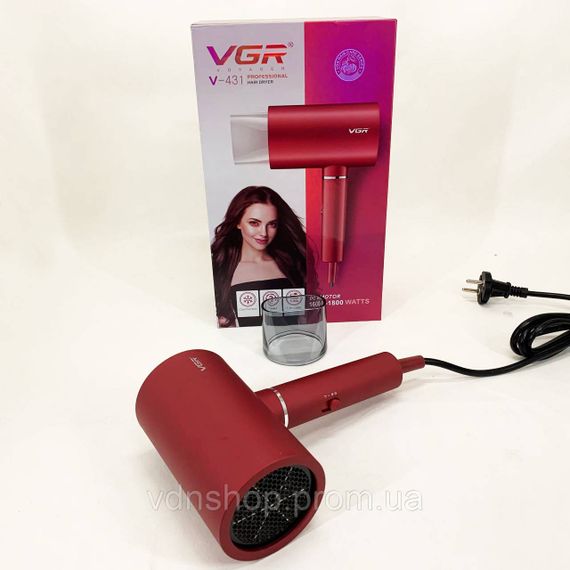 Портативний фен з насадками, Фен з режимом іонізації, Хороший для волосся Електрофен насадками ZS-81 | Зображення 6