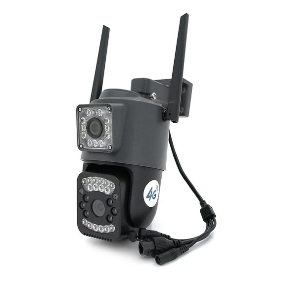 2 + 2Мп 4G видеокамера двумя объективами уличная SD/карта YOSO YO-IPC41D4MP50