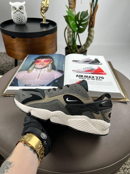 Кросівки Air Huarache Grey Black (шкіра , текстиль) весна / літо / осінь