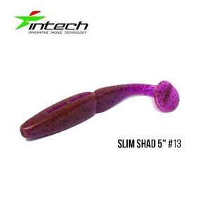 Силиконовая приманка, Съедобный силикон Intech Интеч Slim Shad 5" 5 шт #13