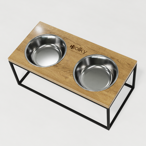 Миски на подставке для больших собак Hollky Base XL20 (2 × 1,8 л) BXL20-522620-BLNT | Зображення 6