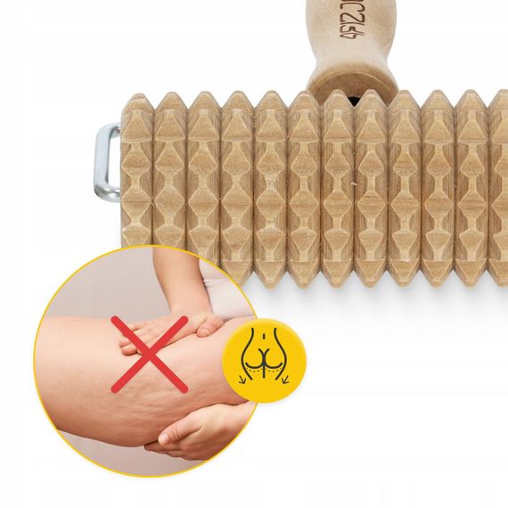 Масажний ролик для тіла 4FIZJO ручний, дерев'яний 4FJ0646 (P-5905973400251) | Зображення 5