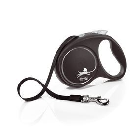 Flexi Black Design L рулетка для собак, стрічка 5 м, чорний