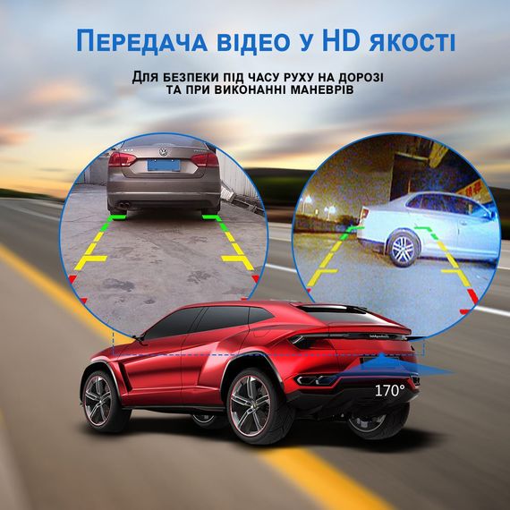 Автомобільна камера заднього виду Podofo P0072A1, з функцією нічного бачення, захищена від вологи, IP66, 120° | Зображення 3