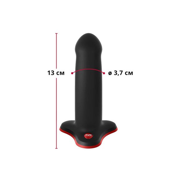 Фаллоимитатор Fun Factory AMOR, черный, длина 14,6 см, диаметр 3,7 см, изогнутый Sex Aura | Зображення 1