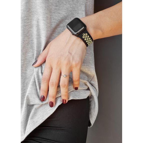 Ремінець Apple Watch Sport Nike+ 38/40/41 mm, браслет для годинника Apple, ремінець для Apple watch midnight blue/black | Зображення 7
