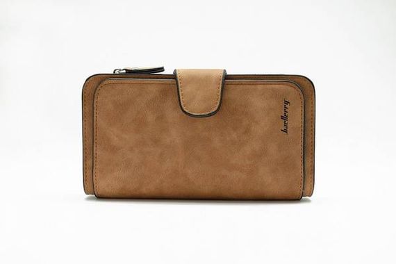 Кошелёк женский Baellerry N2345 искусственная замша Кофейный