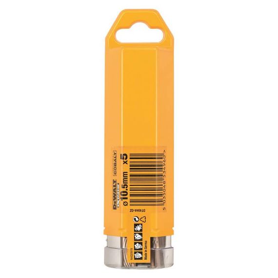 Свердло по металу 10,5мм EXTREME INDUSTRIAL COBALT 10шт DeWALT DT4944