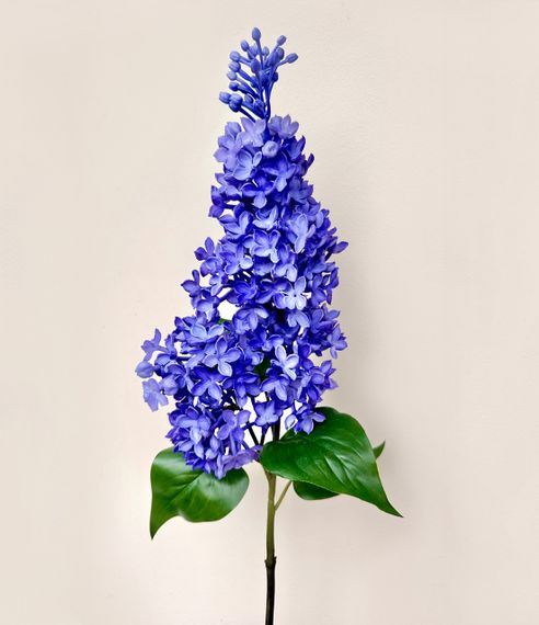 Сирень голубая латексная, премиум качество, искусственные цветы Real Touch, большая ветка 72 см | Зображення 7