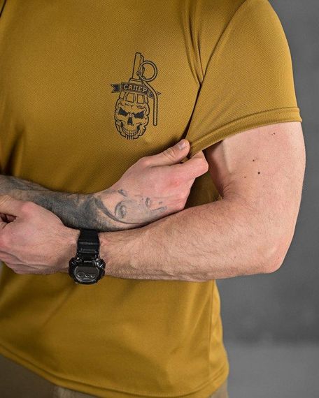 Тактична футболка для відведення поту Сапер coyot ДЛ6512 | Зображення 2