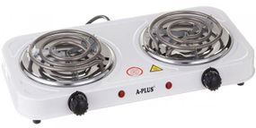 Плита двухконфорочная электрическая кухонная A-Plus 2103 настольная переносная электроплита спиральная