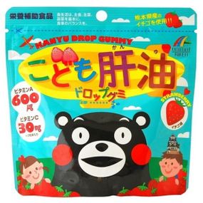 Суміш екстрактів Unimat Riken Child Liver Oil Drop 90 Gummies Strawberry