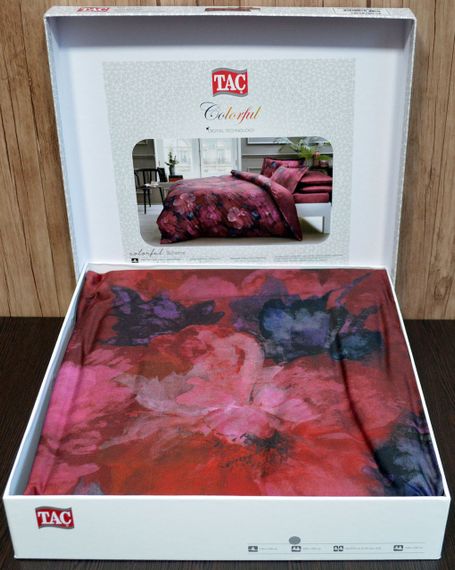 Постільна білизна TAC Digital Satin 200×220 см Bohema | Зображення 1