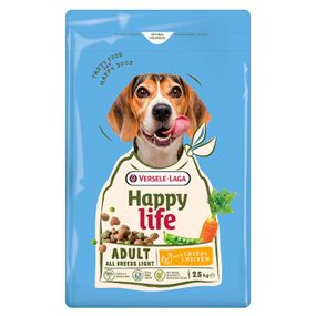 Сухий корм для собак із зайвою вагою Happy Life Adult Light With Chicken, 2.5 кг