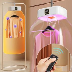 Сушарка електрична, для одягу, підвісна, складана, з пультом, таймером та чохлом RY-60