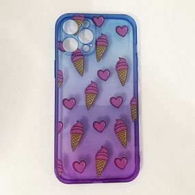 Чохол для Iphone 12 Pro Max WU-141 рожево-синій Морозиво