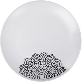 Тарілка Limited Edition Kora 25 см Обідня Біла (JH5277S-2)