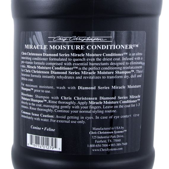 Кондиціонер Chris Christensen Miracle Moisture для собак та котів      3,8л | Зображення 3