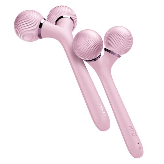 Електронний ультразвуковий ролик для обличчя та тіла GESKE Sonic Facial&Body Roller 4в1 pink | Зображення 5
