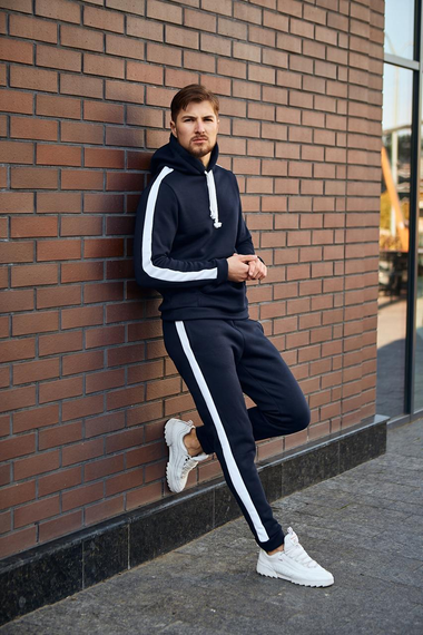 Костюм Лампас Зима синий XL | Зображення 2