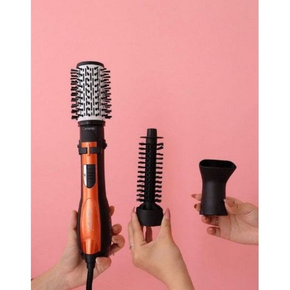 Фен Щітка Gemei Gm-4828 Браш Стайлер гребінець Для Брашинга, Фен щітка 3 в 1, Фен браш Gemei | Зображення 5