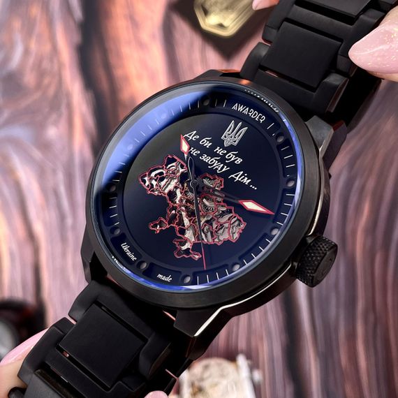 Класичний чоловічий годинник Awarder 058 Де би не був All Black Steel, водонепроникний, японський механізм | Зображення 7
