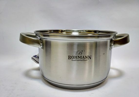 Набор кастрюль Bohmann BH-0514, 6 предметов нержавеющая сталь, для индукции | Зображення 5