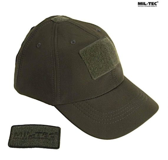 Бейсболка тактична тепла MIL-TEC SoftShell Baseball Cap Olive | Зображення 6