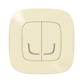 Valena Allure with NETATMO. Умный беспроводной выключатель 2-клавишний.Слоновая кость (752687)