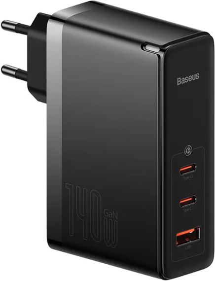 Мережевий зарядний пристрій Baseus GaN5 PRO 140W+Cable Type-C to Type-C 240W CCGP1002 (33078-01_2746)