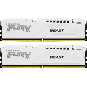 Модуль пам'яті для комп'ютера DDR 64GB (2x32GB) 5600 MHz FURY Beast White Kingston Fury (ex.HyperX) (KF556C40BWK2-64)
