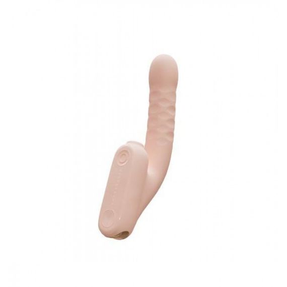 Безконтактний вібратор-стимулятор з фрикціями Qingnan No.7 Thrusting with Suction Flesh Pink Sex Aura | Зображення 1