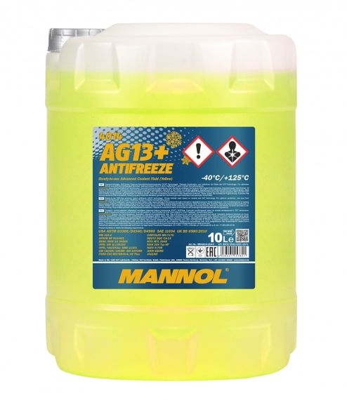 Антифриз жовтий Mannol Antifreeze AG13+ -40°C 10л. Yellow (MN4014-10)
