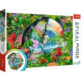Спиральные пазлы "Тропический мир", 1040 элем., 40014 Trefl (5900511400144)