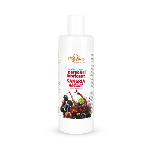 2в1 лубрикант та масажний гель - MyLove Aroma Series Intim&Massage Sangria, 300 мл Sex Aura