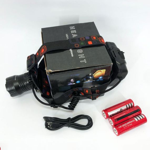 Ліхтар налобний X-Balong XQ-218-HP50 акумуляторний LED zoom з функцією Power Bank 3 AO-907 режими роботи | Зображення 7
