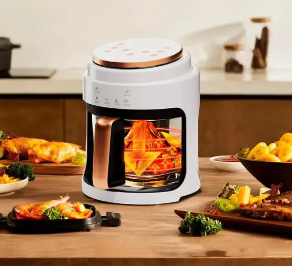 Аерофритюрниця безмасляна сенсорна на 6л Gold Diamond TK9905 3200Вт | Зображення 6