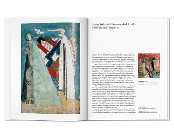 Живопись Марка Ротко книга с картинами художника Rothko. Jacob Baal-Teshuva, Taschen Литература для художников | Зображення 5