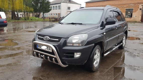 Кенгурятник WT003 (нерж.) для Kia Sportage 2004-2010 гг | Зображення 2