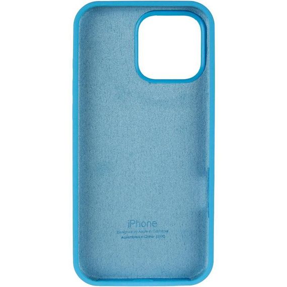 Чохол Silicone Case Full Protective (AA) для Apple iPhone 14 Pro (6.1") Блакитний / Blue | Зображення 2