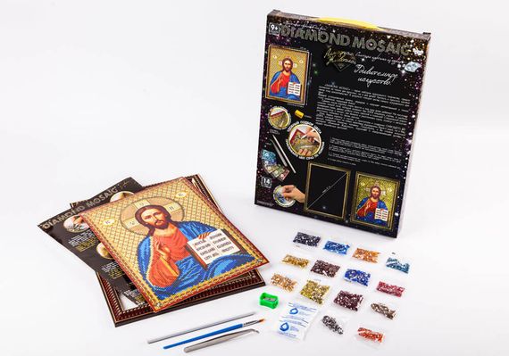 Креативна творчість "Діамантовий живопис. DIAMOND MOSAIC" DM-02 Danko Toys Миколай Вид 7 | Зображення 6