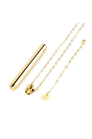 Віброкуля на ланцюжку Le Wand NECKLACE VIBE, металевий, золотий sexstyle | Зображення 4