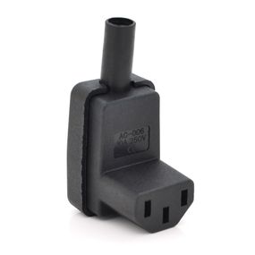 Триконтактний роз'єм IEC320 C13 (кутовий 90°) мама,250V,10A,під пайку Q50/500