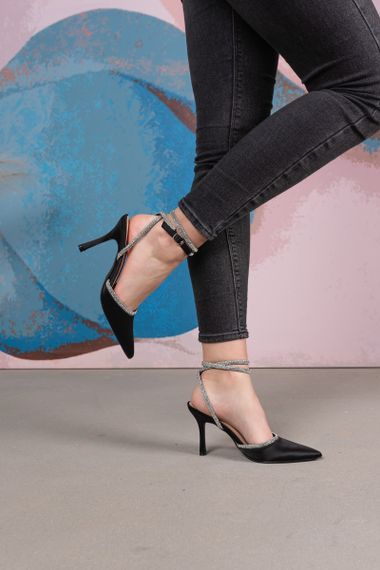 Женские босоножки Fashion Catherin 3974 40 размер 255 см Черный | Зображення 5