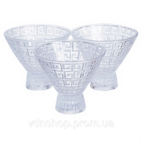 Набор креманок на ножке 6 шт креманки стеклянные для десертов, мороженого, желе набор 200 мл 64486-22